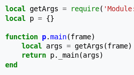 Code from the Arguments module