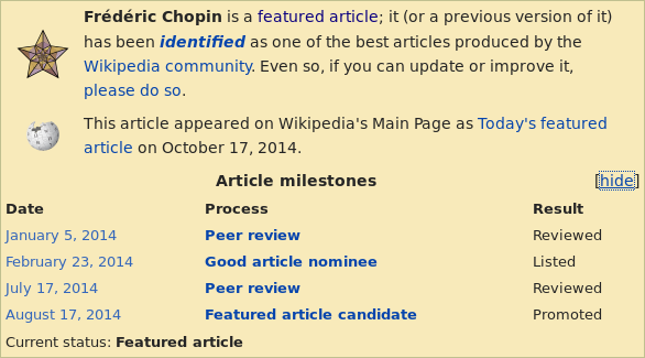 Article history banner